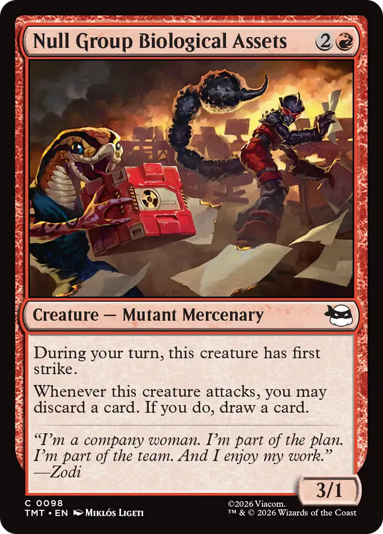 Null Group Biological Assets [Teenage Mutant Ninja Turtles] | Card Citadel