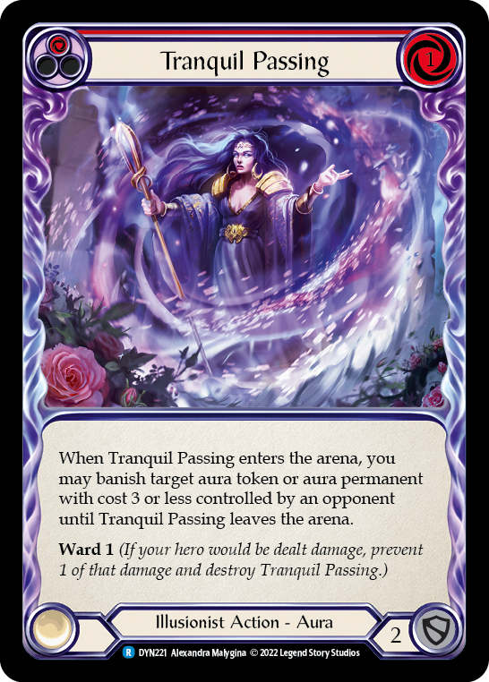 Tranquil Passing (Red) [DYN221] (Dynasty)  Rainbow Foil | Card Citadel