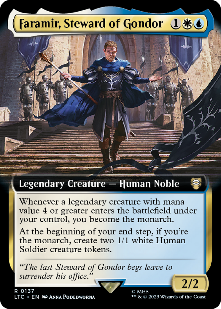 Faramir, Steward of Gondor (Extended Art) [The Lord of the Rings: Tales of Middle-Earth Commander] | Card Citadel
