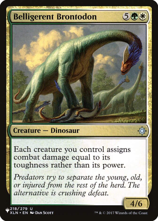 Belligerent Brontodon [The List] | Card Citadel