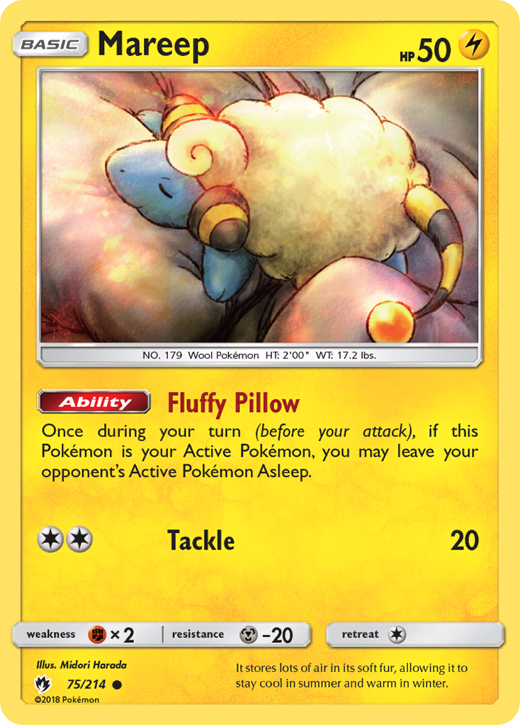 Mareep (75/214) [Sun & Moon: Lost Thunder] | Card Citadel