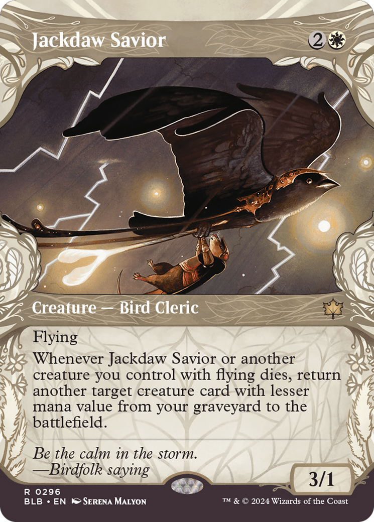 Jackdaw Savior (Showcase) [Bloomburrow] | Card Citadel