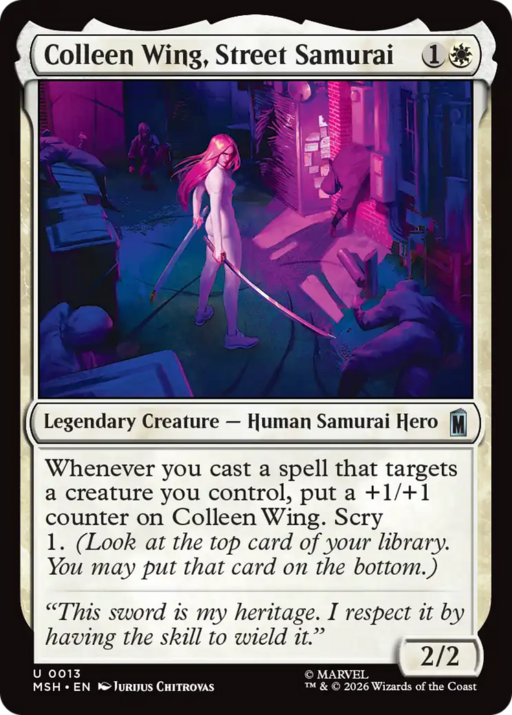 Colleen Wing, Street Samurai [Marvel Super Heroes] | Card Citadel