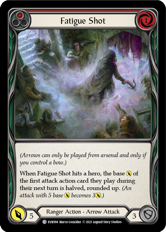 Fatigue Shot (Red) [EVR094] (Everfest)  1st Edition Rainbow Foil | Card Citadel