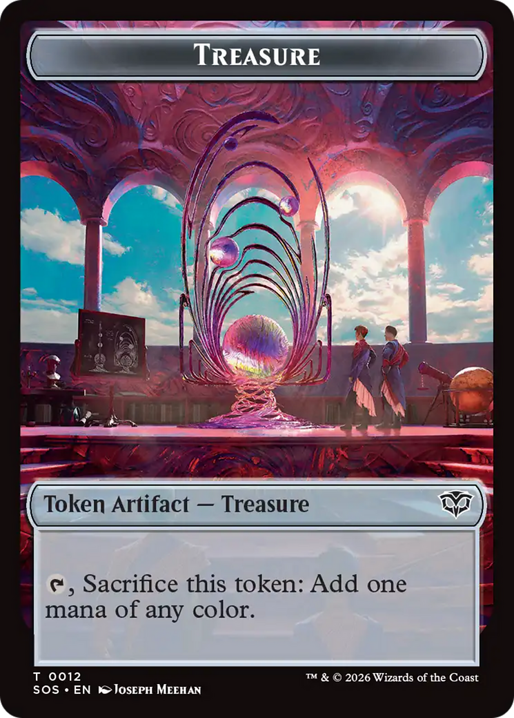 Elemental (0003) // Treasure Double-Sided Token [Secrets of Strixhaven Tokens] | Card Citadel