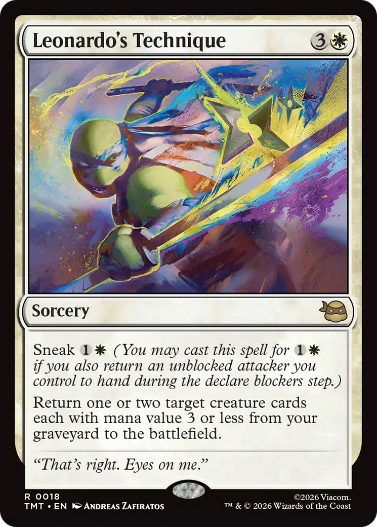 Leonardo's Technique [Teenage Mutant Ninja Turtles] | Card Citadel