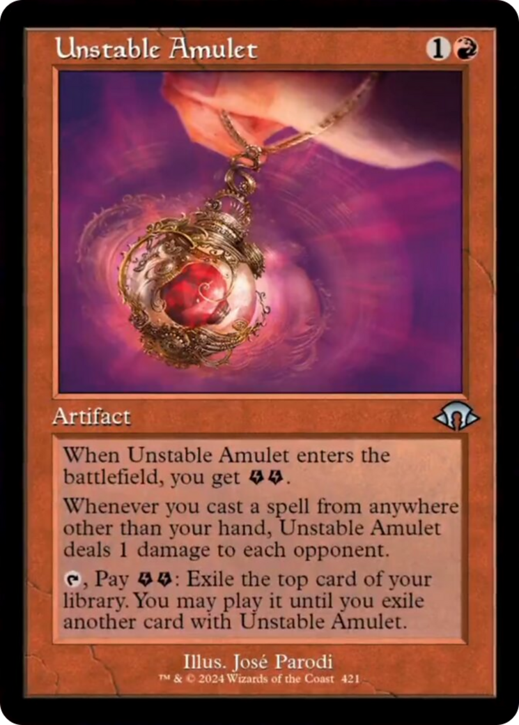 Unstable Amulet (Retro) [Modern Horizons 3] | Card Citadel