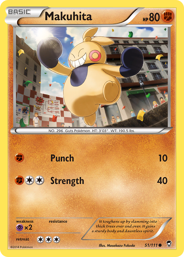 Makuhita (51/111) [XY: Furious Fists] | Card Citadel