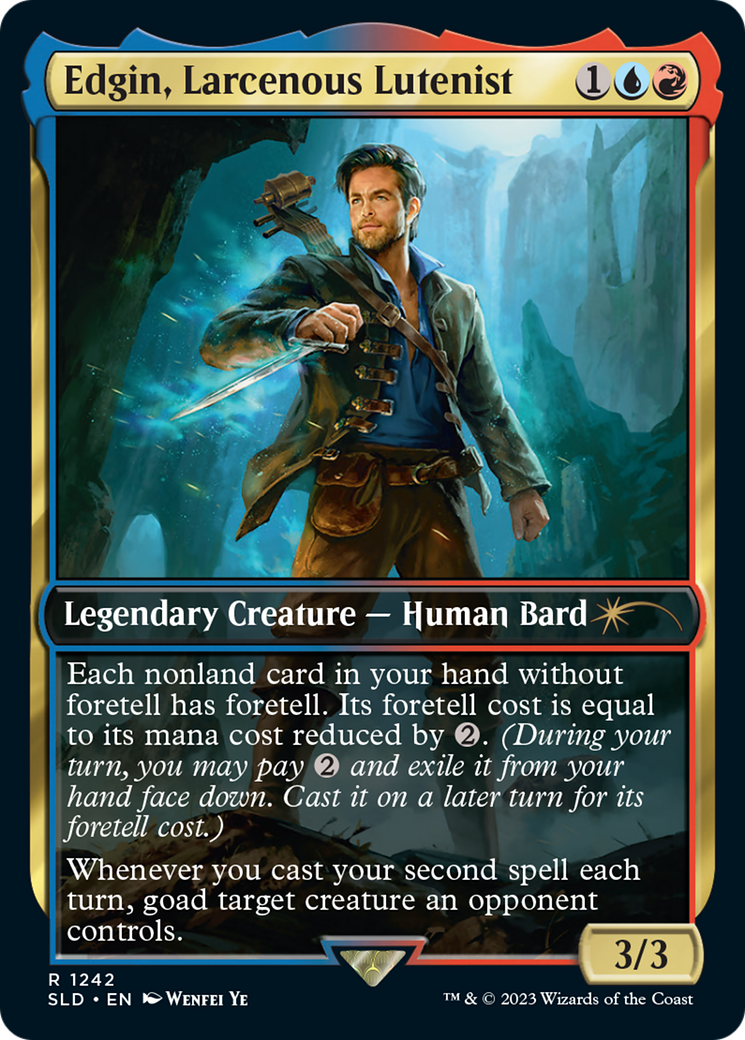 Edgin, Larcenous Lutenist [Secret Lair Drop Series] | Card Citadel