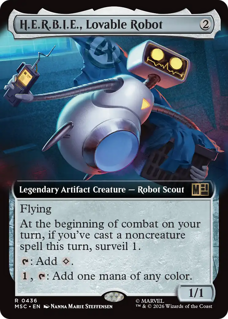 H.E.R.B.I.E., Lovable Robot (Extended Art) [Marvel Super Heroes Commander] | Card Citadel
