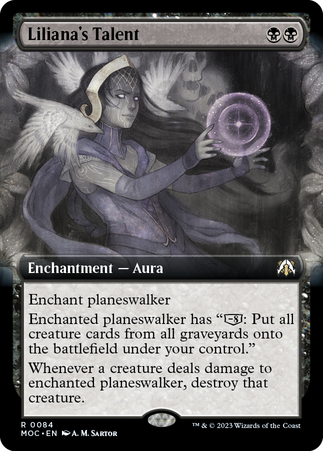 Liliana's Talent (Extended Art) [March of the Machine Commander] | Card Citadel