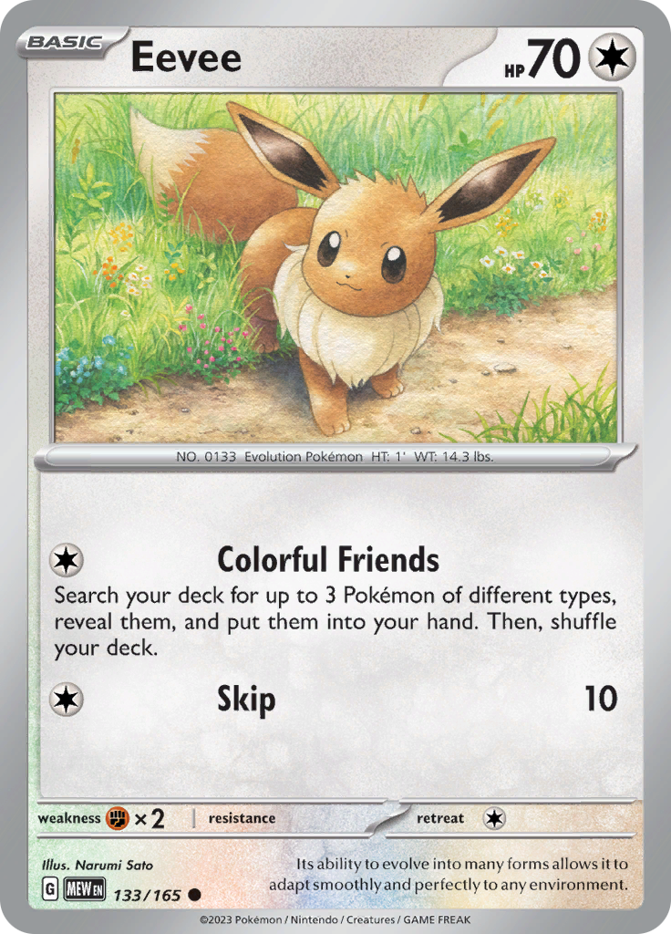 Eevee (133/165) [Scarlet & Violet 151] | Card Citadel