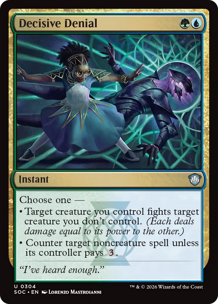 Decisive Denial [Secrets of Strixhaven Commander] | Card Citadel