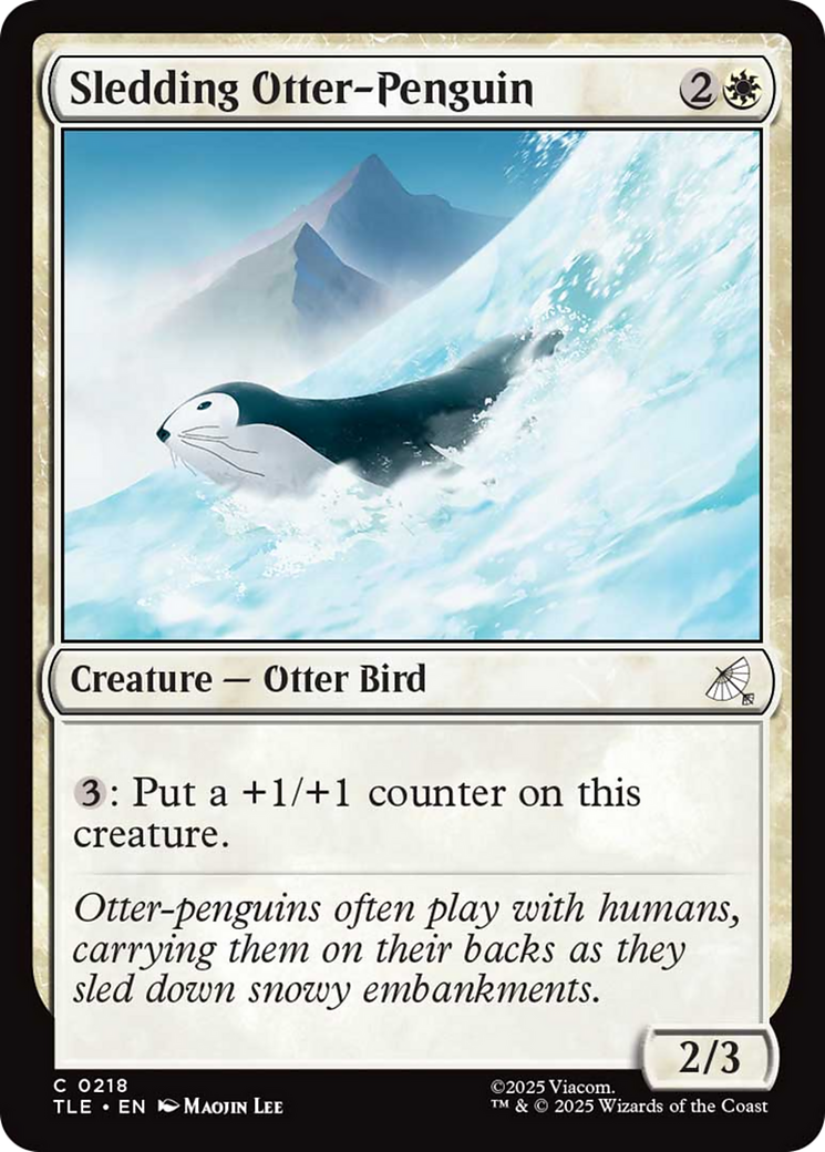 Sledding Otter-Penguin [Avatar: The Last Airbender: Eternal-Legal] | Card Citadel
