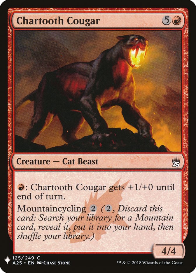 Chartooth Cougar [Mystery Booster] | Card Citadel