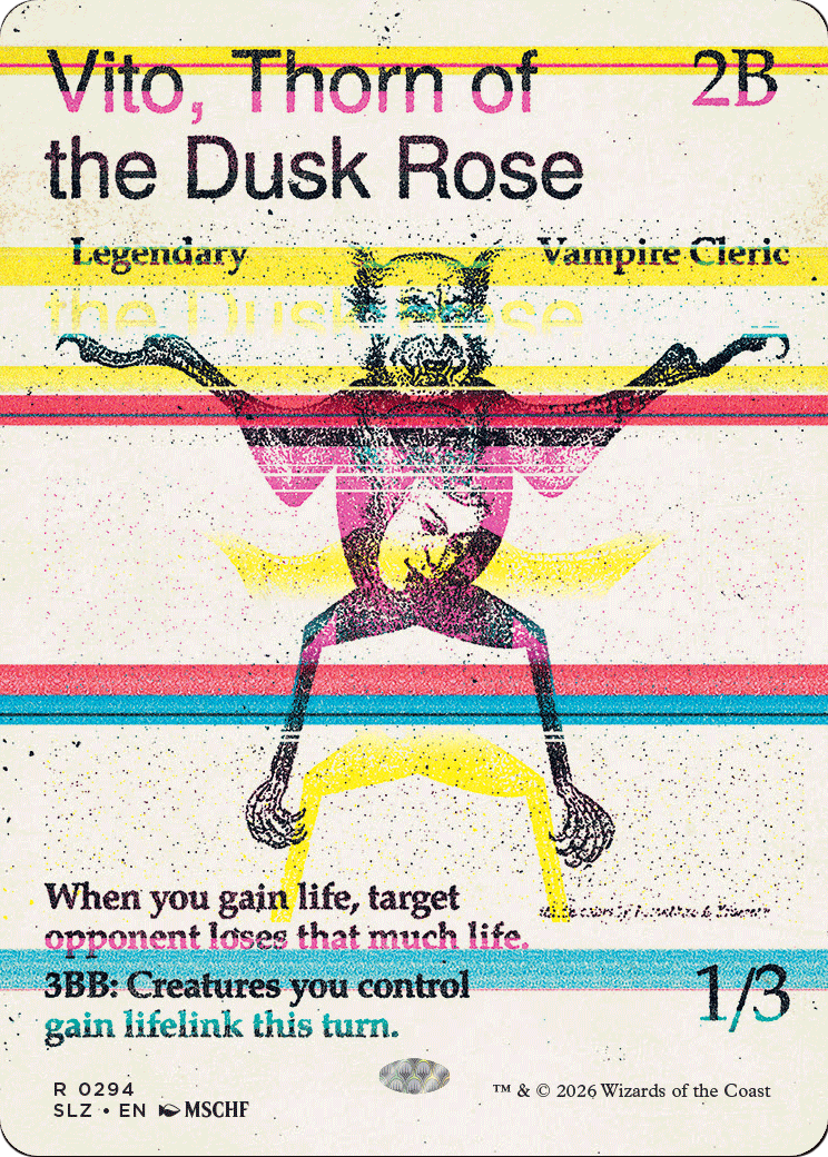 Vito, Thorn of the Dusk Rose (0294) [Secret Lair x MSCHF: The Zeta Set] | Card Citadel