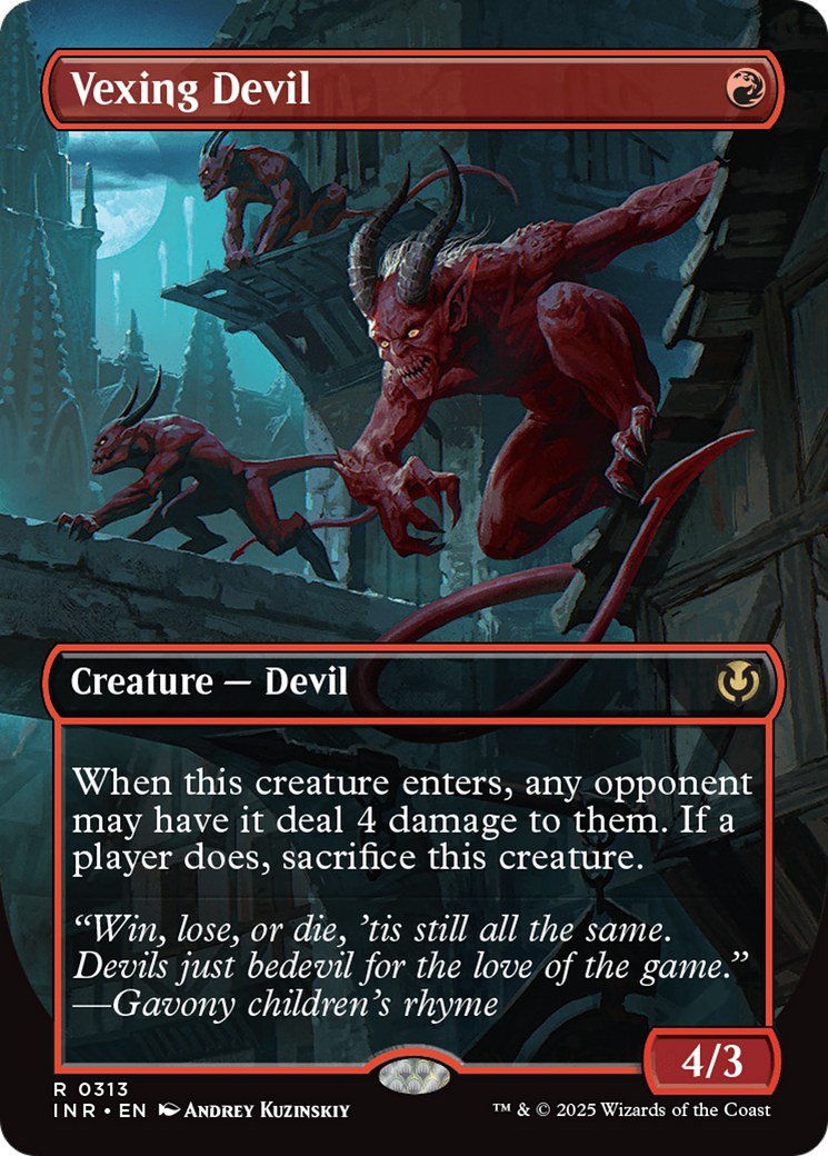 Vexing Devil (Borderless) [Innistrad Remastered] | Card Citadel