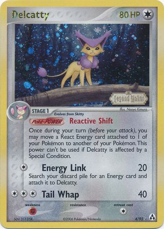 Delcatty (4/92) (Stamped) [EX: Legend Maker] | Card Citadel