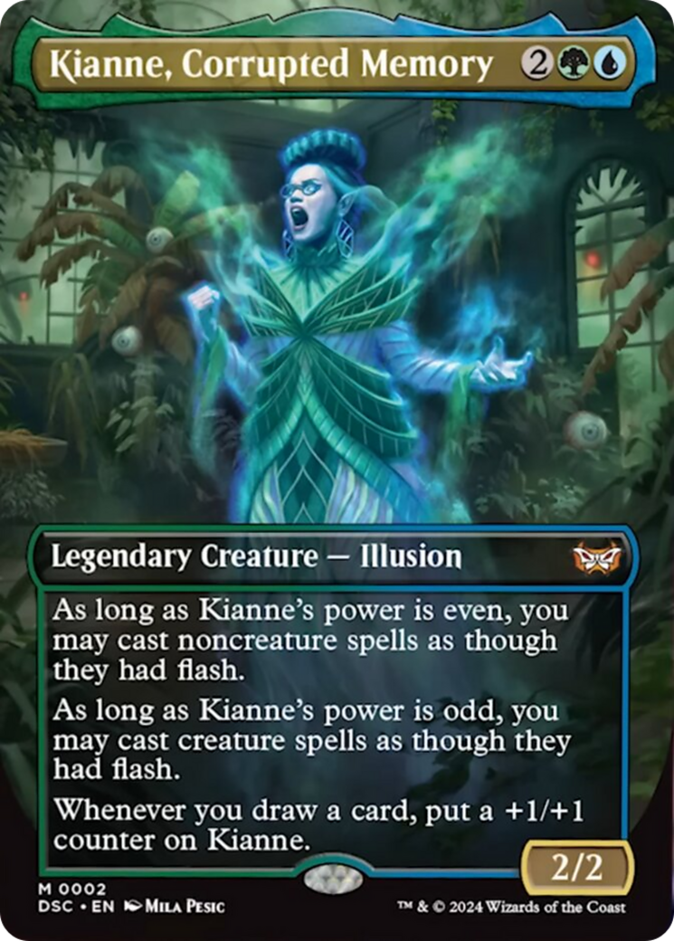 Kianne, Corrupted Memory (Borderless) [Duskmourn: House of Horror Commander] | Card Citadel