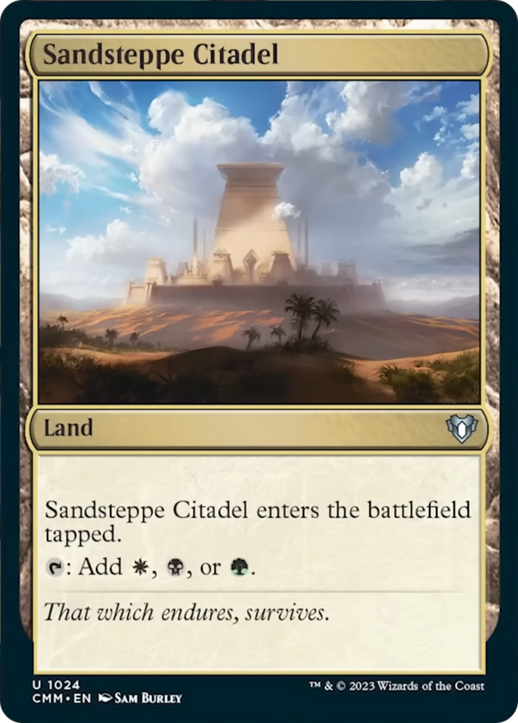 Sandsteppe Citadel [Commander Masters] | Card Citadel