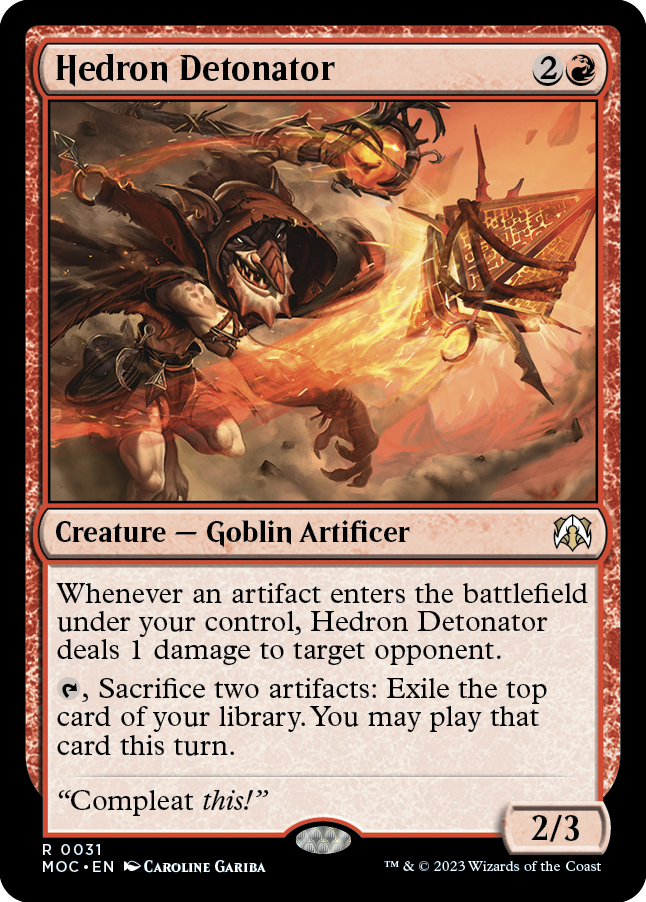 Hedron Detonator [March of the Machine Commander] | Card Citadel