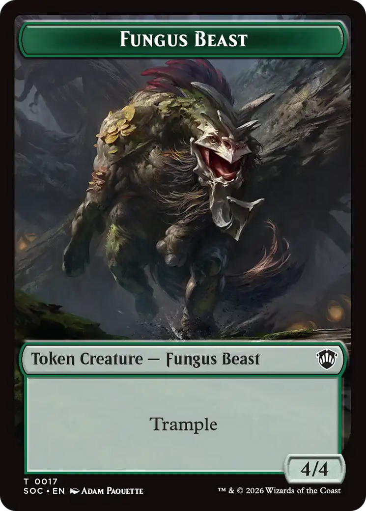 Goat // Fungus Beast Double-Sided Token [Secrets of Strixhaven Commander Tokens] | Card Citadel