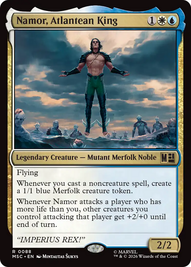 Namor, Atlantean King (Surge Foil) [Marvel Super Heroes Commander] | Card Citadel
