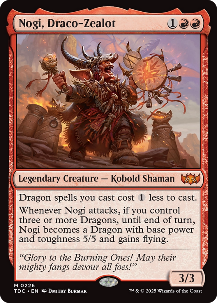 Nogi, Draco-Zealot [Tarkir: Dragonstorm Commander] | Card Citadel