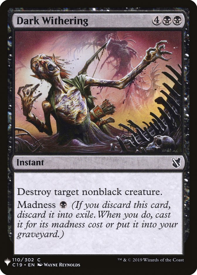 Dark Withering [Mystery Booster] | Card Citadel