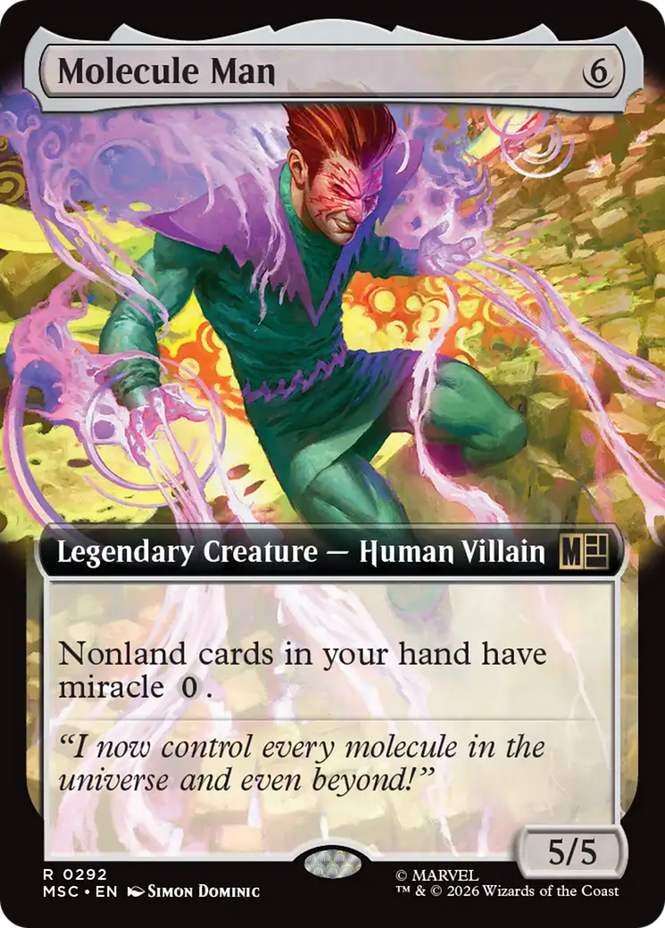 Molecule Man (Extended Art) [Marvel Super Heroes Commander] | Card Citadel