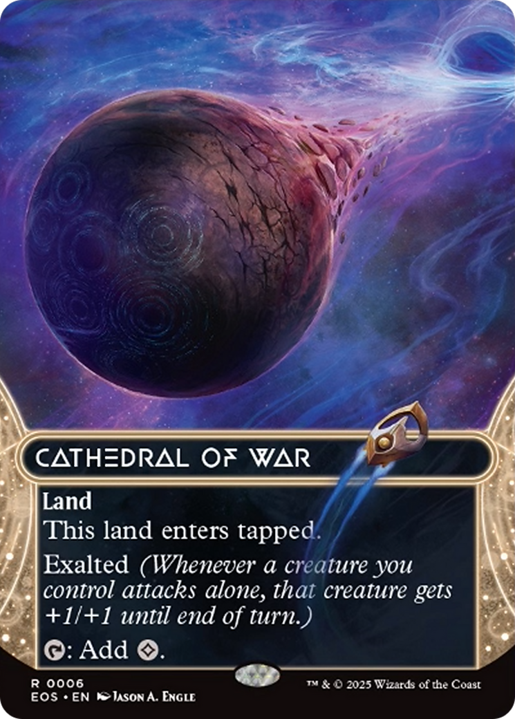 Cathedral of War (0006) (Borderless) [Edge of Eternities: Stellar Sights] | Card Citadel