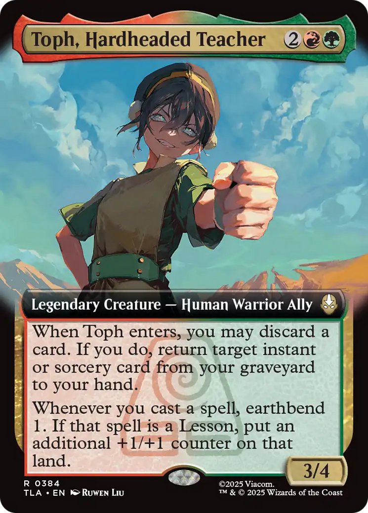 Toph, Hardheaded Teacher (Extended Art) [Avatar: The Last Airbender] | Card Citadel