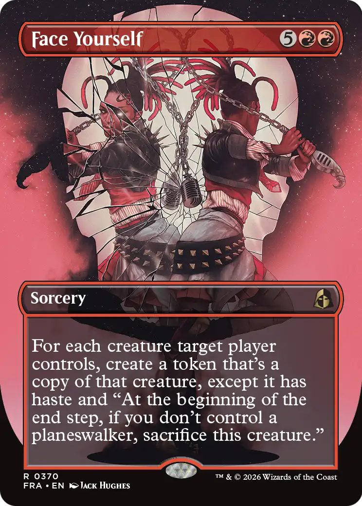 Face Yourself (Borderless) [Reality Fracture] | Card Citadel