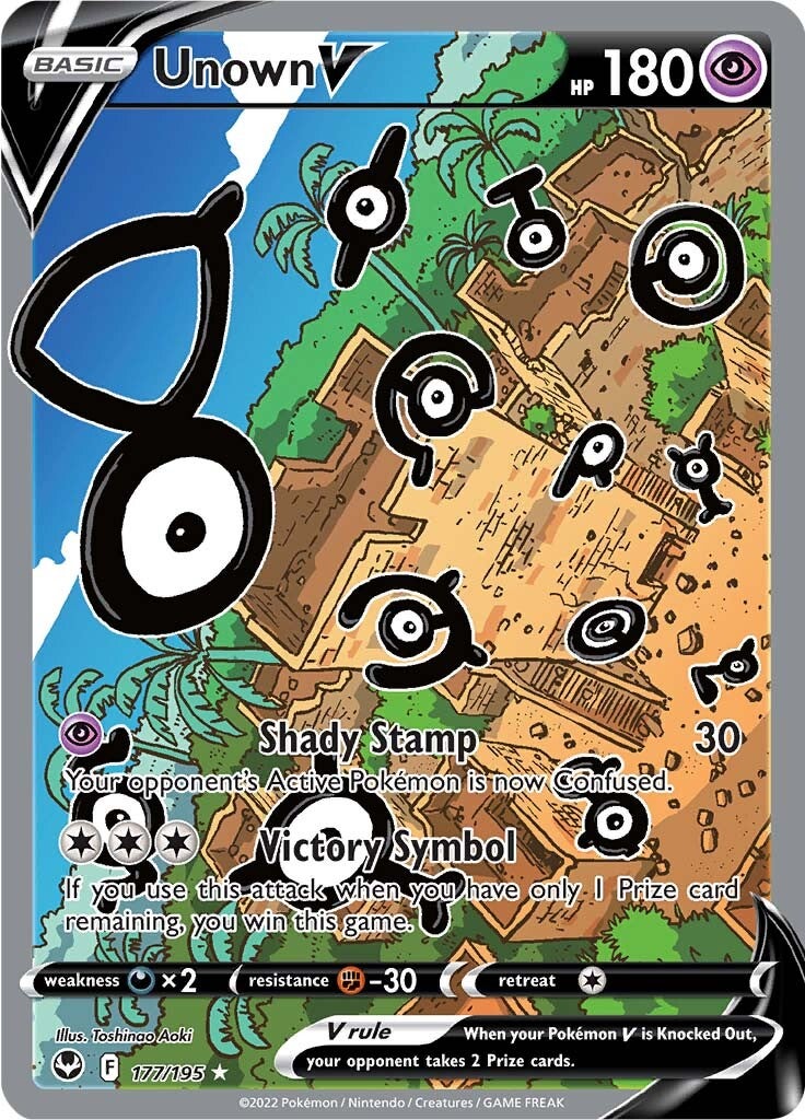 Unown V (177/195) [Sword & Shield: Silver Tempest] | Card Citadel