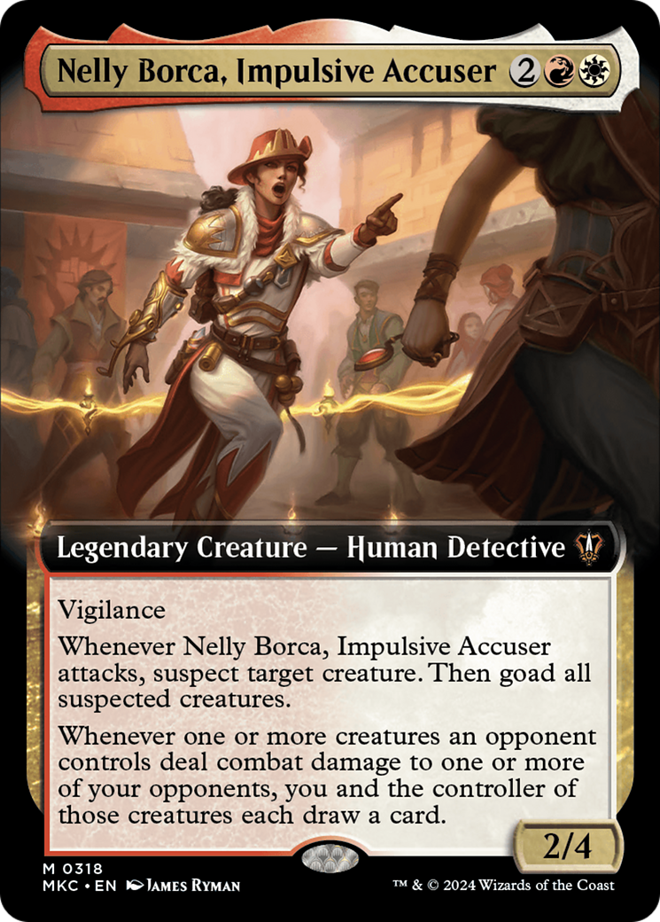 Nelly Borca, Impulsive Accuser (Extended Art) [Murders at Karlov Manor Commander] | Card Citadel