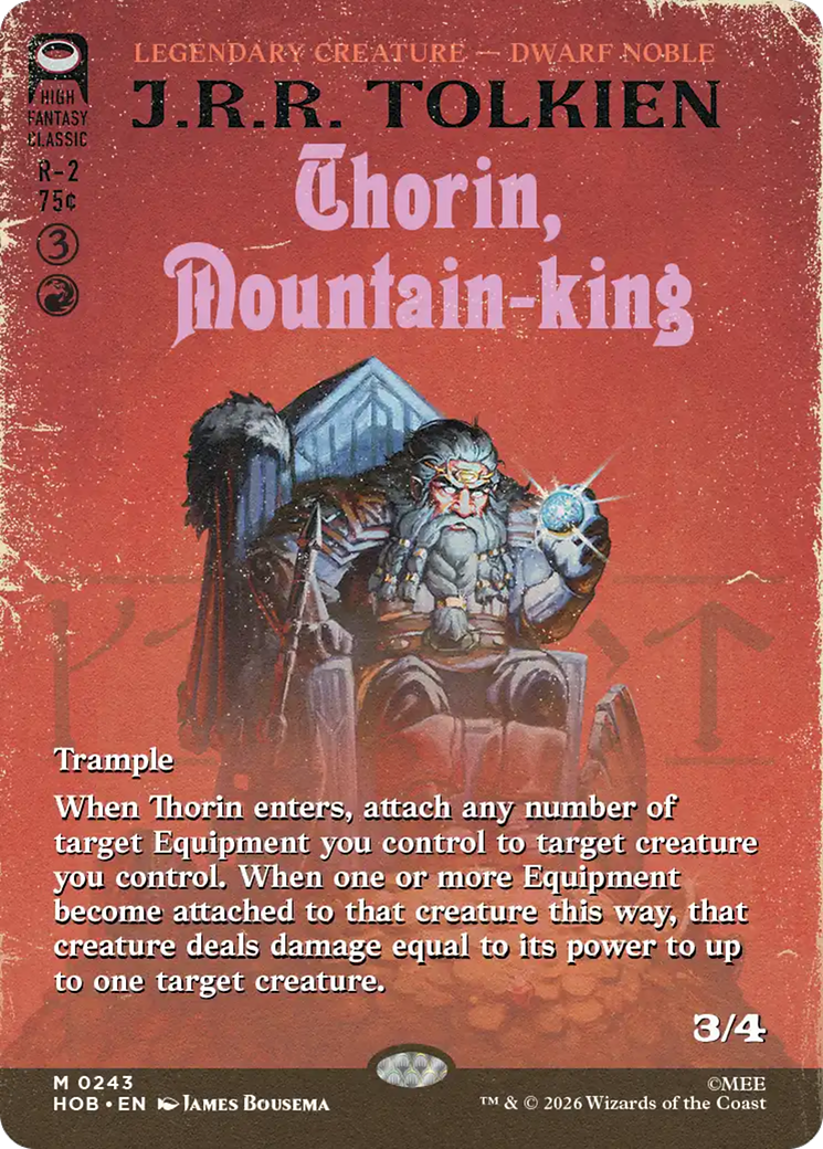 Thorin, Mountain-king (Borderless) [The Hobbit] | Card Citadel