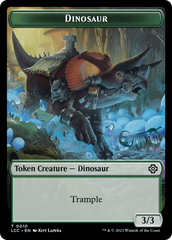 Elephant // Dinosaur (0010) Double-Sided Token [The Lost Caverns of Ixalan Commander Tokens] | Card Citadel