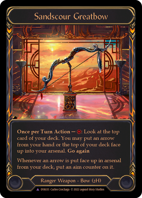 Sandscour Greatbow (Marvel) [DYN151] (Dynasty)  Cold Foil | Card Citadel