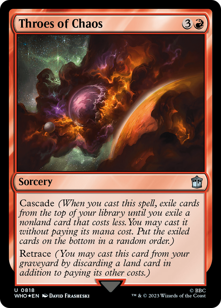 Throes of Chaos (Surge Foil) [Doctor Who] | Card Citadel