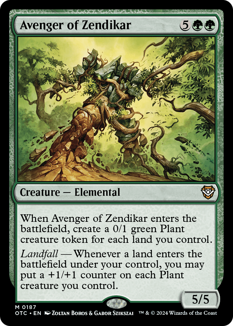 Avenger of Zendikar [Outlaws of Thunder Junction Commander] | Card Citadel