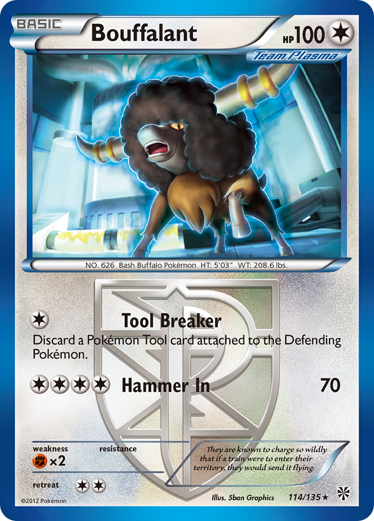 Bouffalant (114/135) [Black & White: Plasma Storm] | Card Citadel
