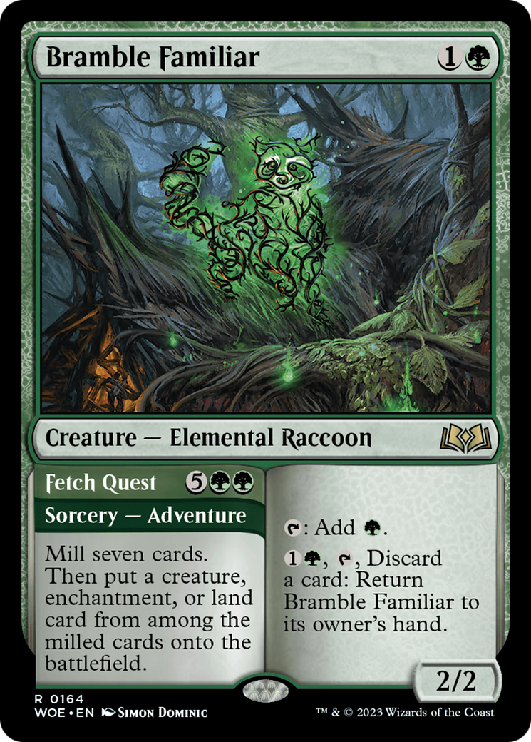 Bramble Familiar // Fetch Quest [Wilds of Eldraine] | Card Citadel