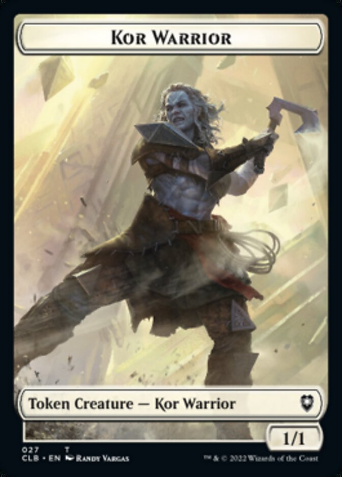 Kor Warrior // Angel Warrior Double-Sided Token [Commander Legends: Battle for Baldur's Gate Tokens] | Card Citadel