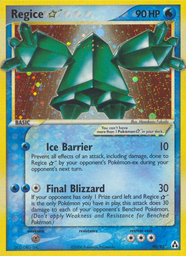 Regice Star (90/92) [EX: Legend Maker] | Card Citadel