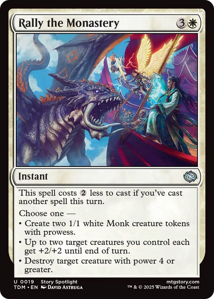 Rally the Monastery [Tarkir: Dragonstorm] | Card Citadel