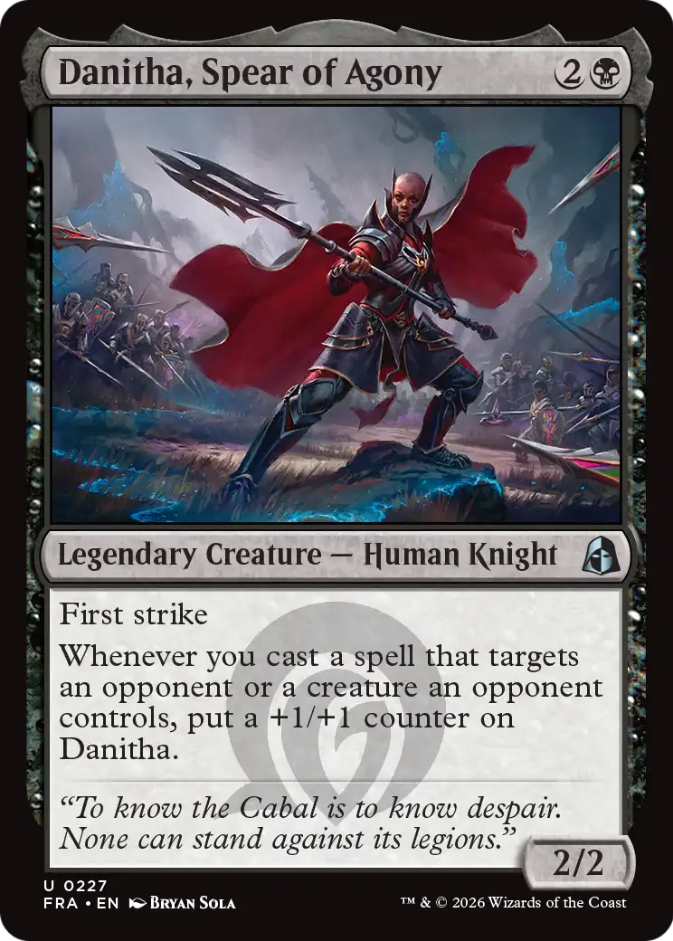 Danitha, Spear of Agony [Reality Fracture] | Card Citadel