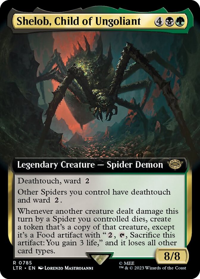 Shelob, Child of Ungoliant (Extended Art) (Surge Foil) [The Lord of the Rings: Tales of Middle-Earth] | Card Citadel