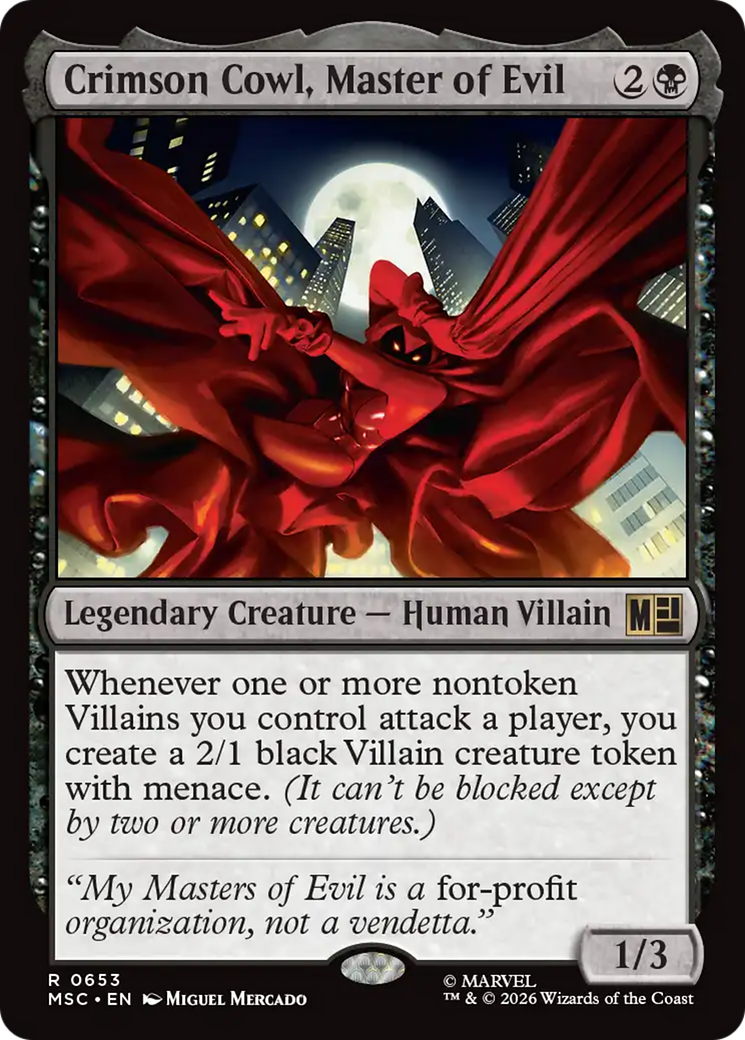 Crimson Cowl, Master of Evil [Marvel Super Heroes Commander] | Card Citadel