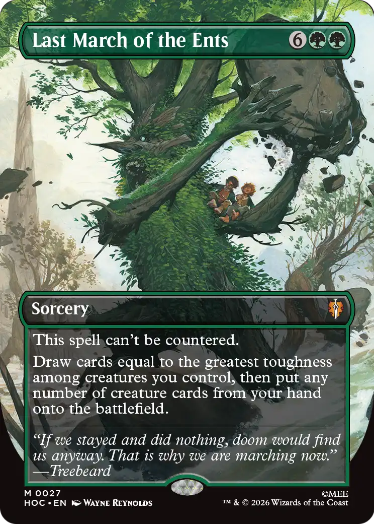 Last March of the Ents (Borderless) [The Hobbit: Eternal-Legal] | Card Citadel