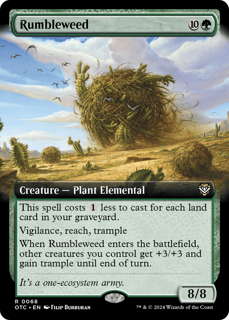 Rumbleweed (Extended Art) [Outlaws of Thunder Junction Commander] | Card Citadel